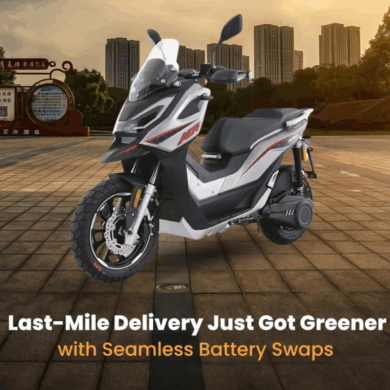 Battery Swapping Technology – No need to wait hours to charge. Just swap and ride.